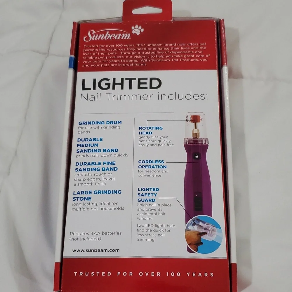 Sunbeam Lighted Nail Trimmer